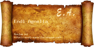 Endl Agnella névjegykártya